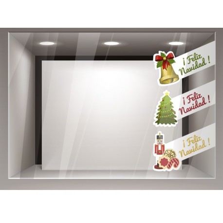 vinilos imagen producto Navidad bandas composición-Reposicionable