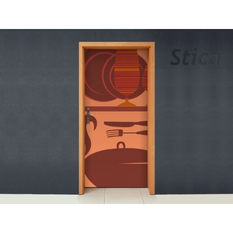 pegatina pared Puerta Oido Cocina