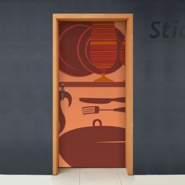 pegatina pared Puerta Oido Cocina
