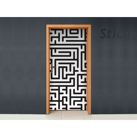 Vinilo Laberinto para puerta -vinilos-decorativos