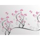 vinilo para mamparas Vinilo translúcido impreso Floral en rosa