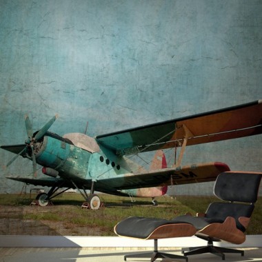 fotomural Fotomural Avión Vintage