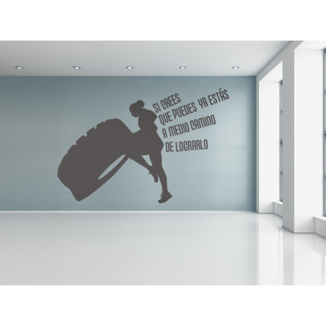 CrossFit 03 adhesivo decorativo ambiente