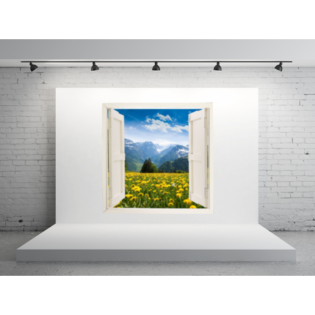 vinilo ventana adhesiva paisaje ven09