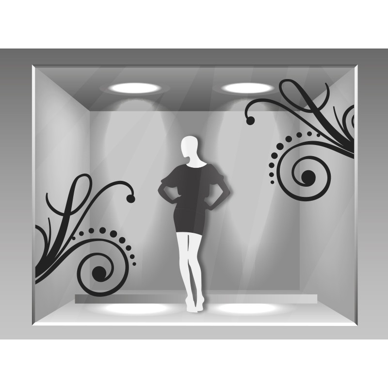 vinilo Ornamento para Espejo