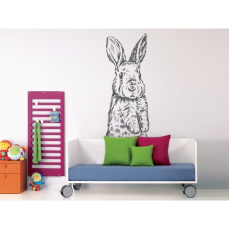 pegatina infantil pared conejo