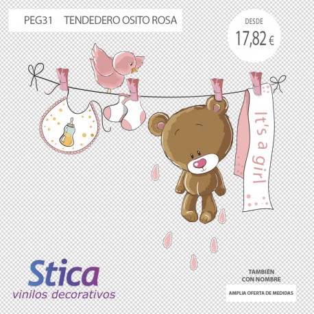 vinilo oso en venta en rosa